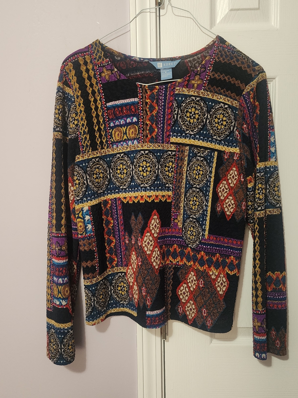 Koret Long Sleeves Stretch Top Medium